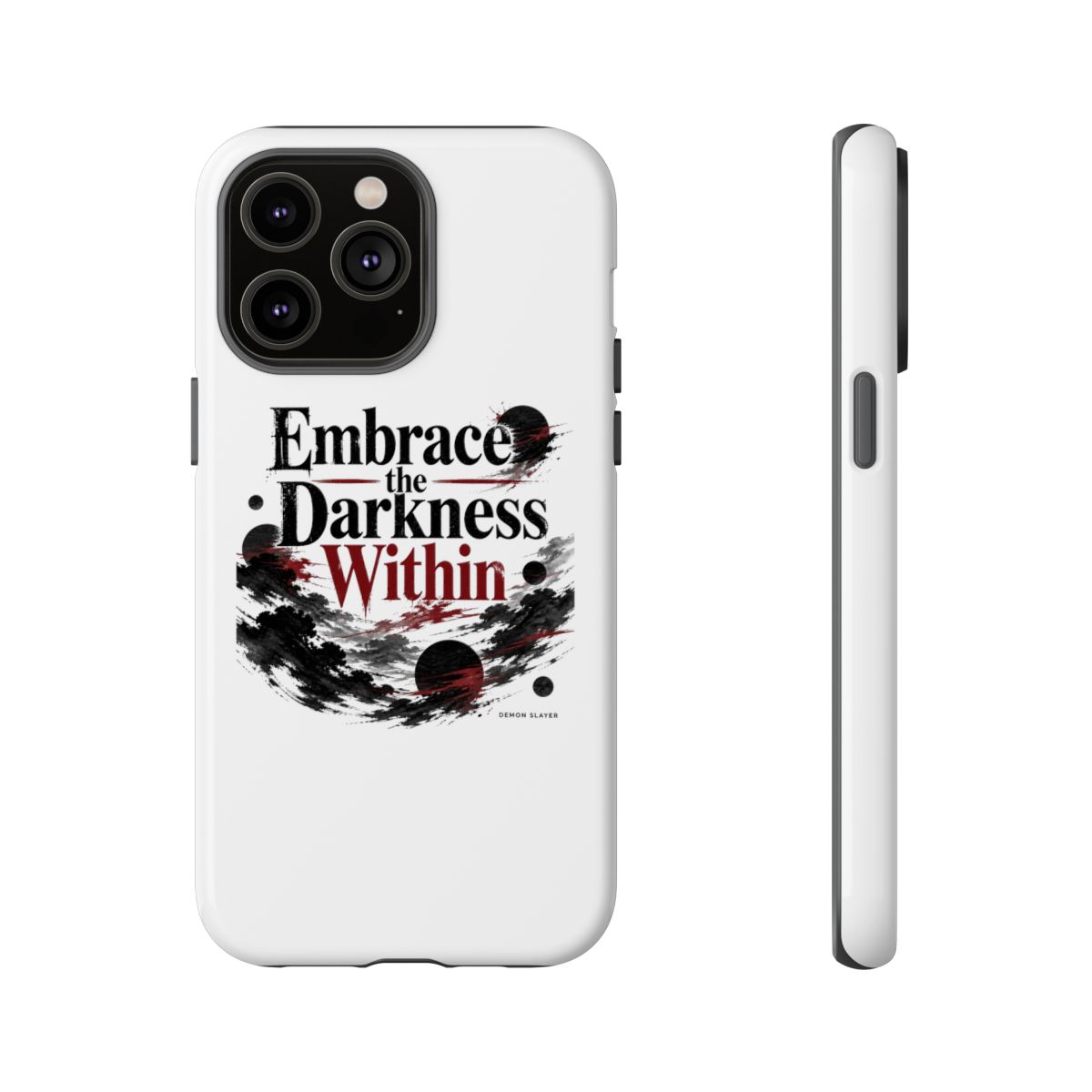 Demon Slayer "Embrace the Darkness Within" Phone Case - alternate angle 5, merchandise