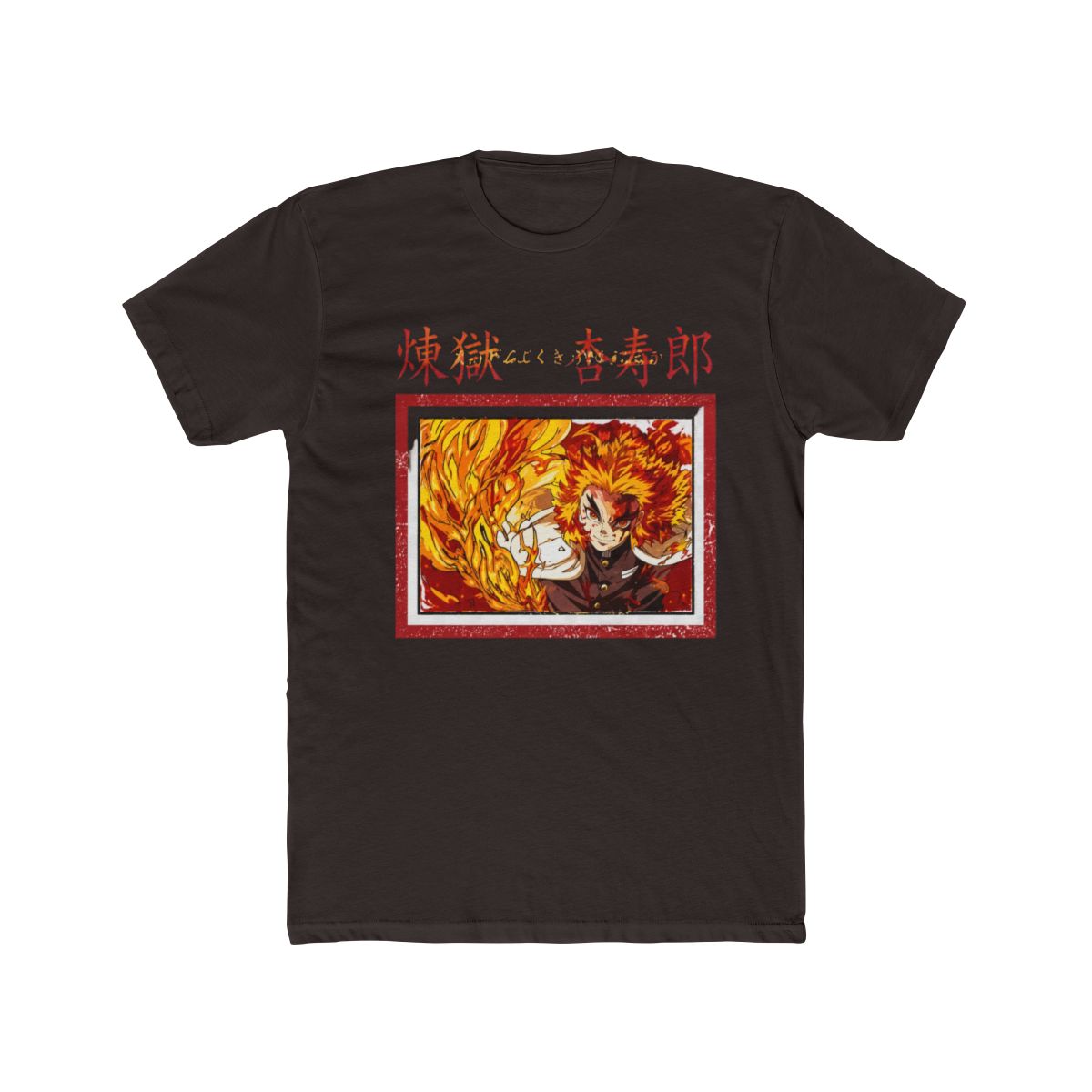 Demon Slayer: Kimetsu No Yaiba Rengoku Flames Tie-Dye T Shirt - alternate angle 2, merchandise