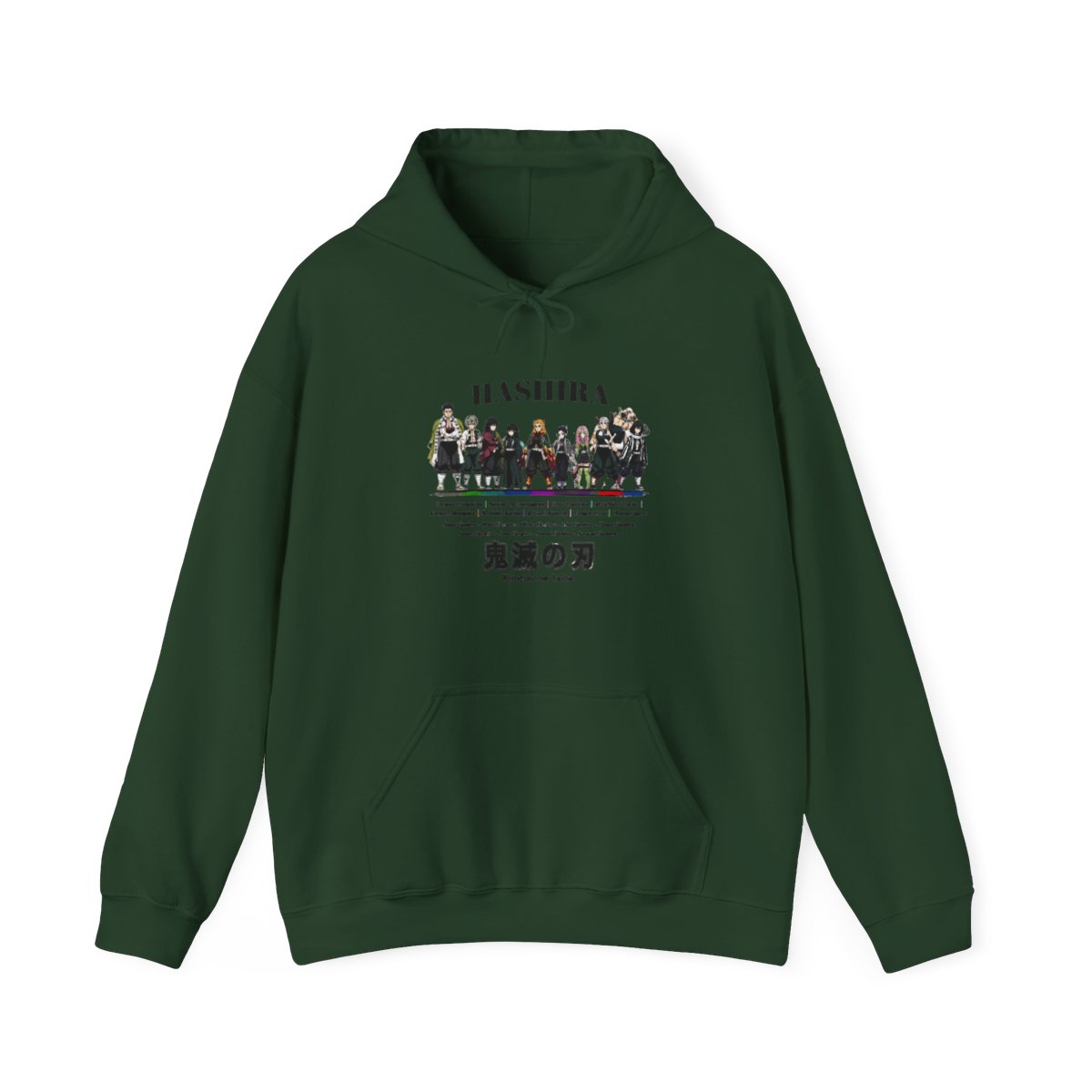 Demon Slayer: Kimetsu No Yaiba Hashira Titles Hoodie - alternate angle 5, merchandise