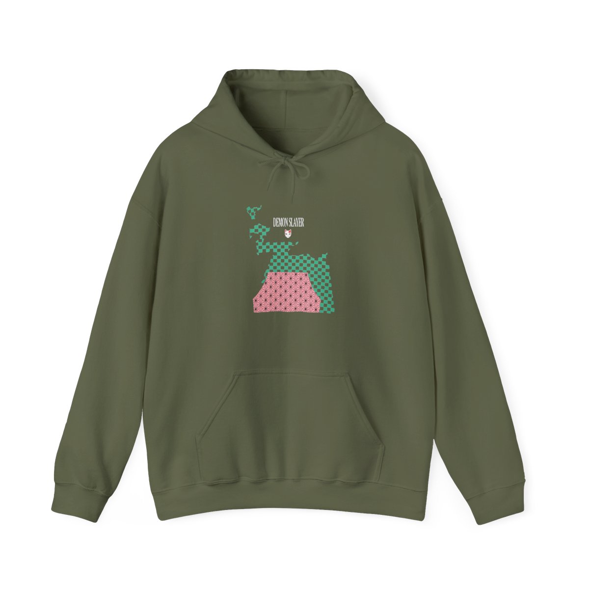 Demon Slayer: Kimetsu no Yaiba Contrast Print Hoodie - alternate angle 5, merchandise