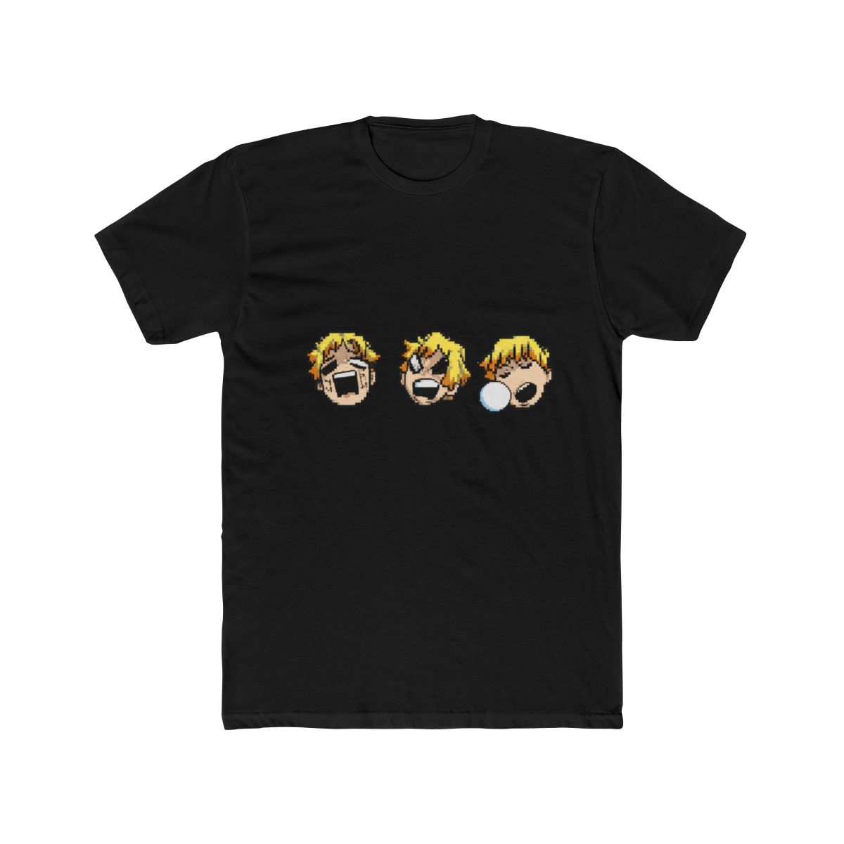 Zenitsu Mood Faces Demon Slayer Kimetsu No Yaiba Long Sleeve T Shirt - alternate angle 3, merchandise