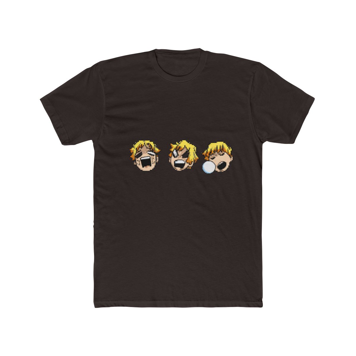 Zenitsu Mood Faces Demon Slayer Kimetsu No Yaiba Long Sleeve T Shirt - alternate angle 2, merchandise