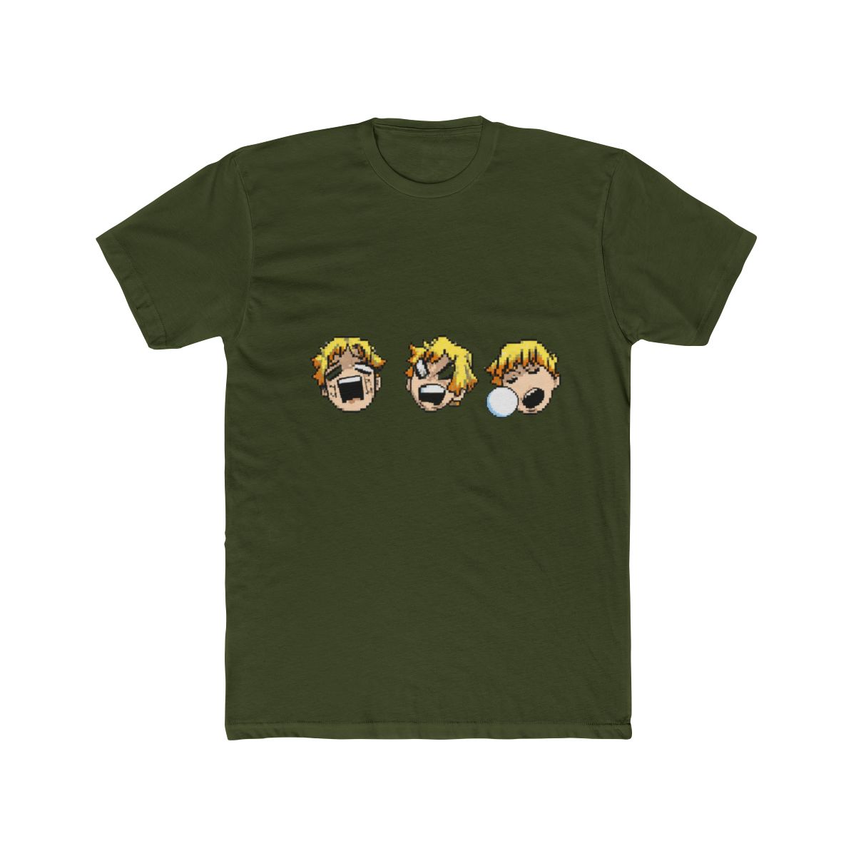 Zenitsu Mood Faces Demon Slayer Kimetsu No Yaiba Long Sleeve T Shirt - alternate angle 5, merchandise