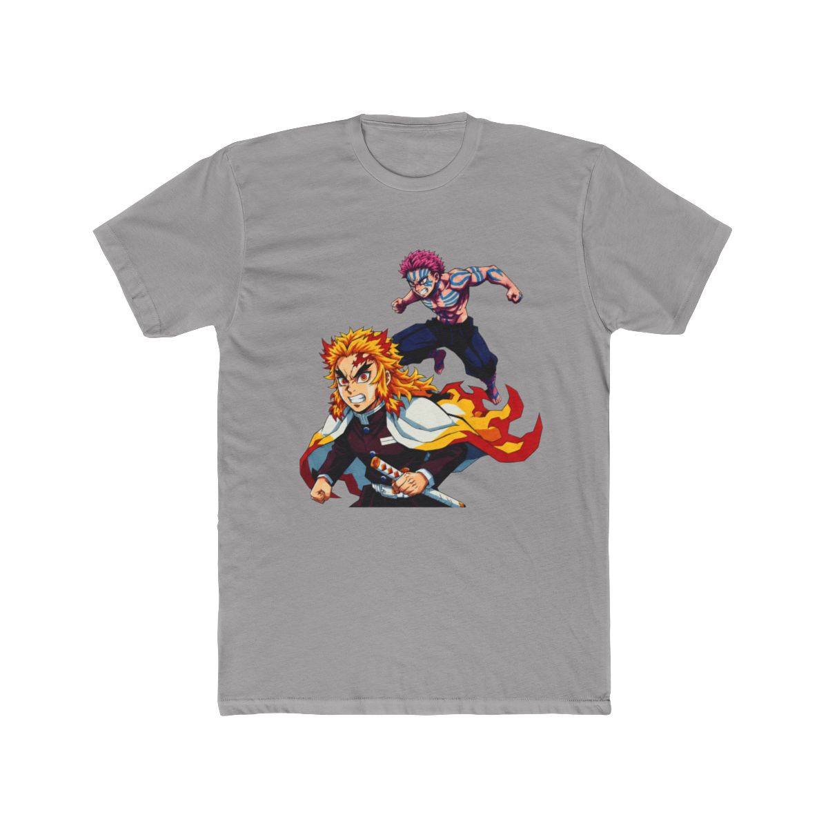 Rengoku x Akaza Demon Slayer Pop Art T Shirt - alternate angle 2, merchandise