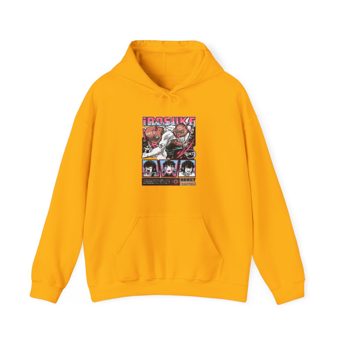 Inosuke Hashibira Kimetsu no Yaiba Hoodie Epic Battle | Demon Slayer - alternate angle 4, merchandise