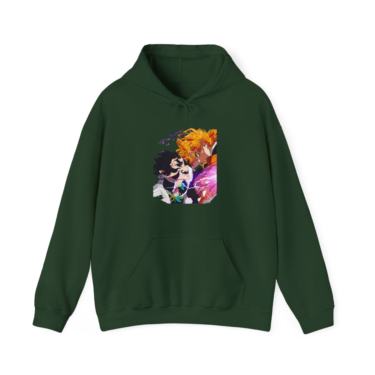 Rengoku Uzui Hoodie Demon Slayer Flame Sound Hashira - alternate angle 5, merchandise
