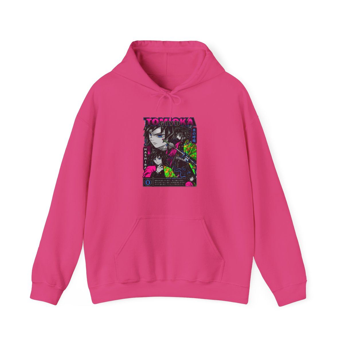 Giyu Hoodie Demon Slayer Water Hashira Dual Faces - alternate angle 3, merchandise