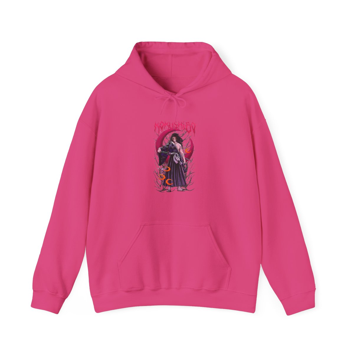 Kokushibo Moon Breathing Demon Slayer Hoodie - alternate angle 3, merchandise